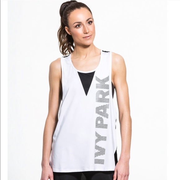 IVY PARK Tops - Ivy Park White & Black Athletic Tank